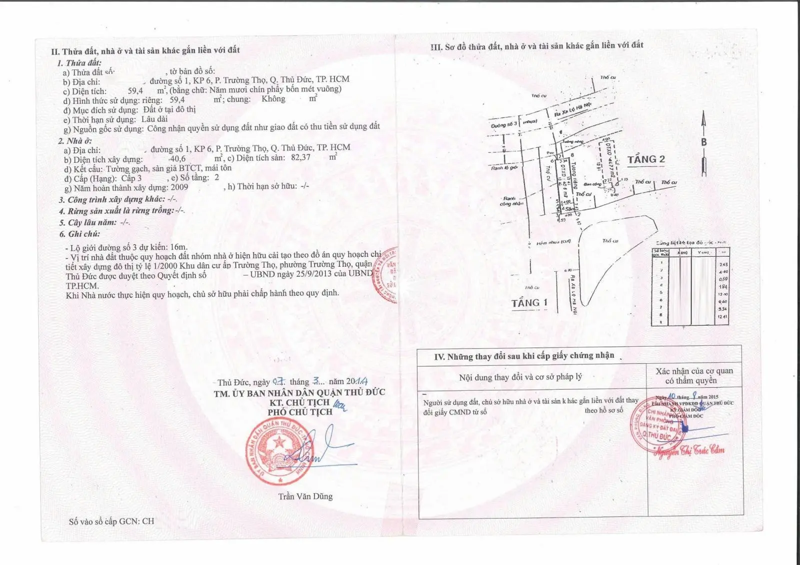 Bán nhà chính chủ, 2 tầng, SD 92m2, 3PN, 2WC, Chỉ 5.4 tỷ. Đường số 1 Cư Xá Điện Lực, P.Trường Thọ