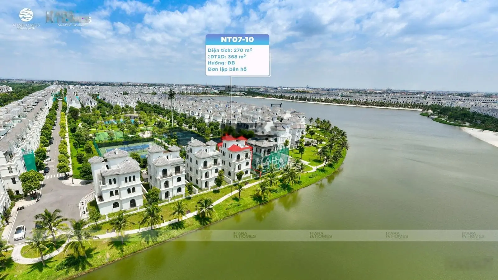 Bán biệt thự đơn lập đẹp nhất tại Ngọc Trai đảo nhỏ Vinhomes Ocean Park dinh thự bên hồ