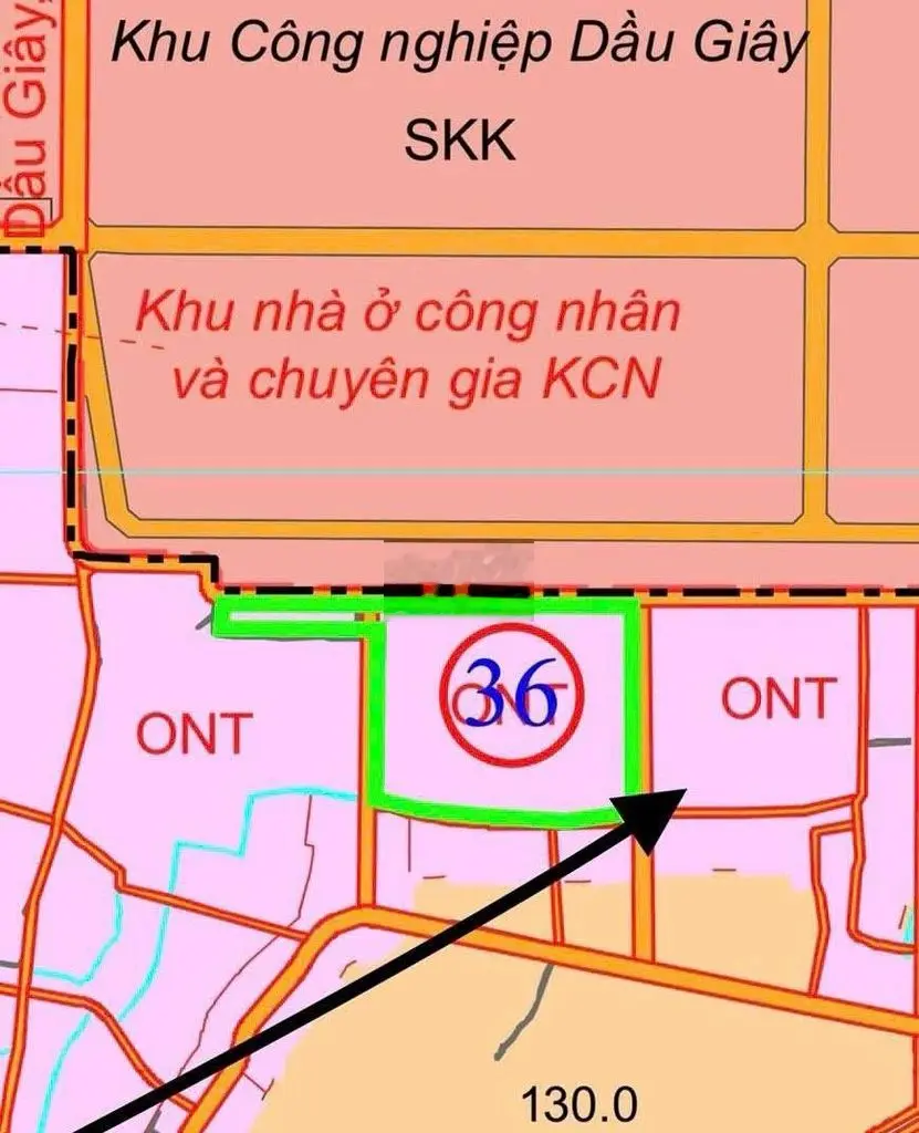 Đất thổ cư sát vách kcn Dầu Giây