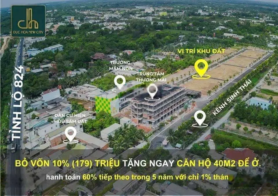 Bán đất SHR, DT 100m2 giá 22 - 24tr/1m2, bank 70% góp 5 năm không lãi. Cơ hội nhận xem Vinfast 3