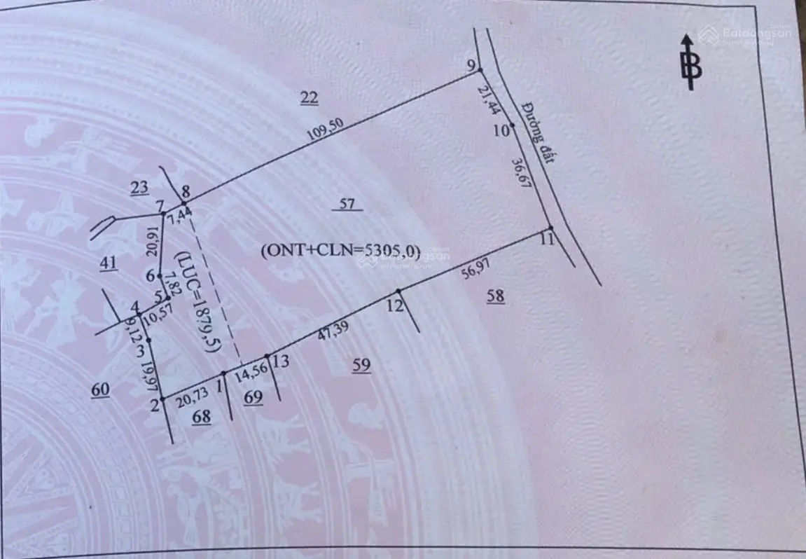 7.200 m2 đất có thổ cư tách bán còn 5.100m2 , view đẹp, bằng phẳng, gần đường chính