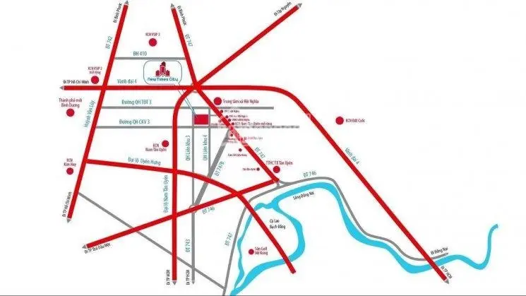 Siêu phẩm New Times City tọa lạc ngay trung tâm TX Tân Uyên, liền kề KCN Vsip 3 sổ đỏ trao tay