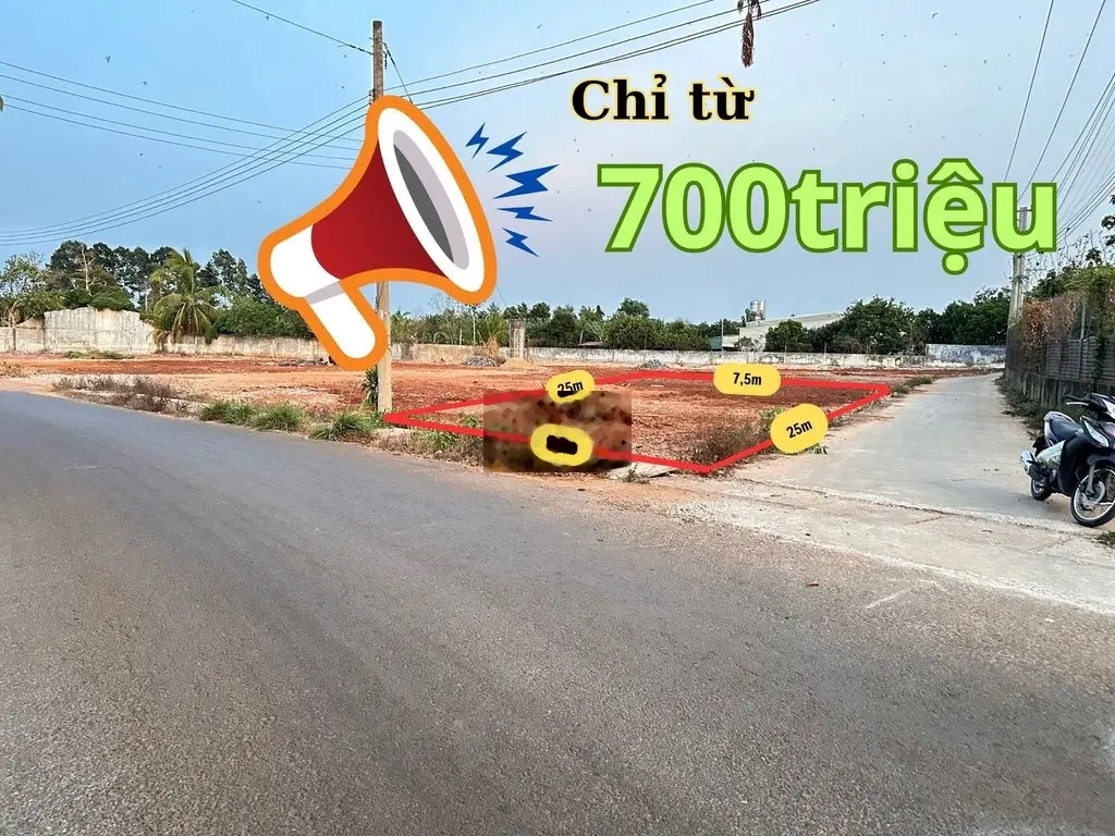 Đất Nền trung tâm đô thị dân cư giá 700tr-Chính chủ sổ hồng riêng