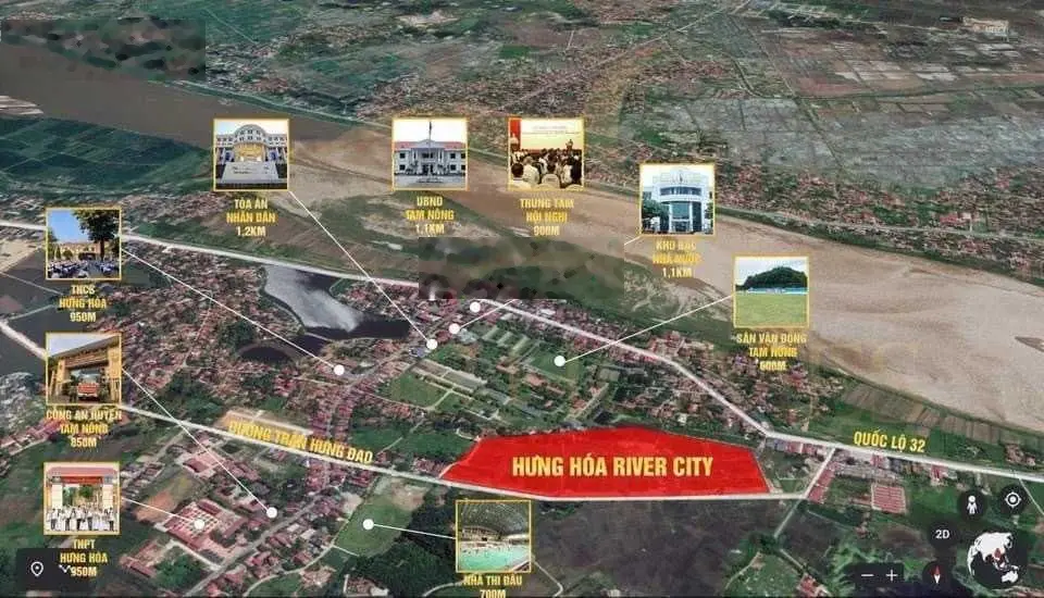 Quỹ hàng ngoại giao dự án Hưng Hóa River City - Cam kết giá rẻ nhất chỉ từ 1 tỷ/lô