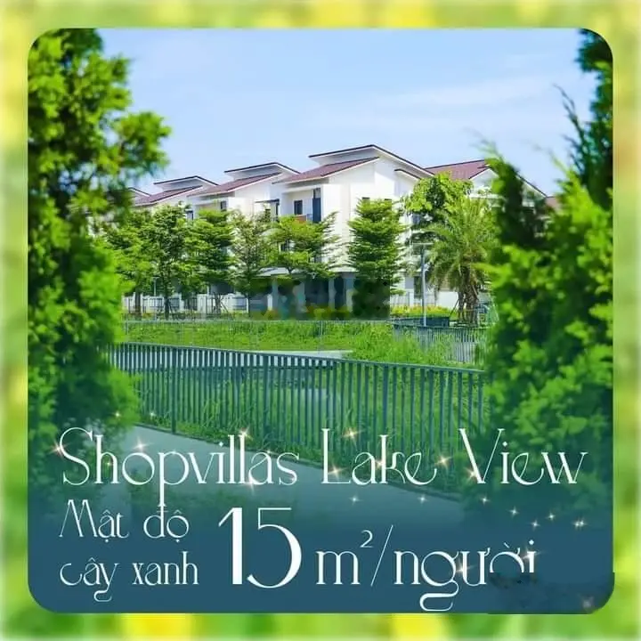 Mở bán siêu phẩm Shopvillas Lake View phiên bản giới hạn mua trực tiếp giá gốc CĐT chỉ 68tr/m2 đất