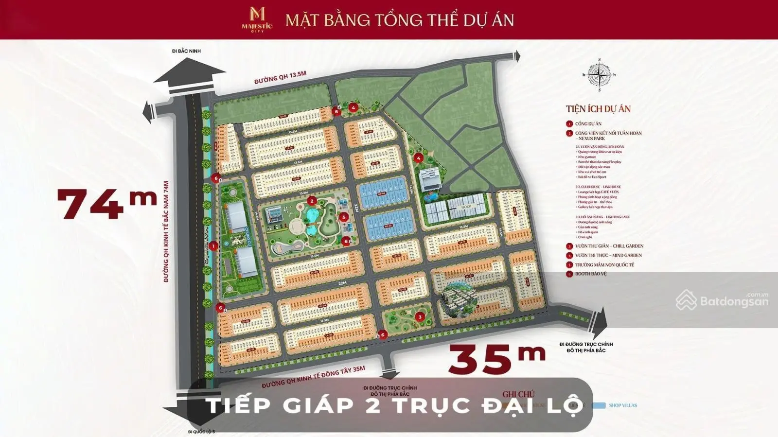 Quỹ hàng 30 lô bán lẻ đẹp nhất dự án Yên Sơn Majertic city Phố Nối Hưng Yên 0922 894 ***