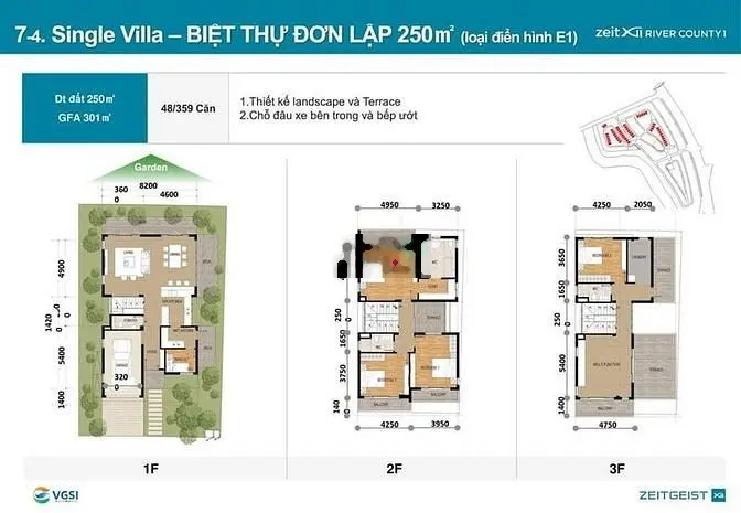 Bán Chuyển Nhượng Biệt Thự Song Lập GS nhà bè 9.5x17, giá 21ty5