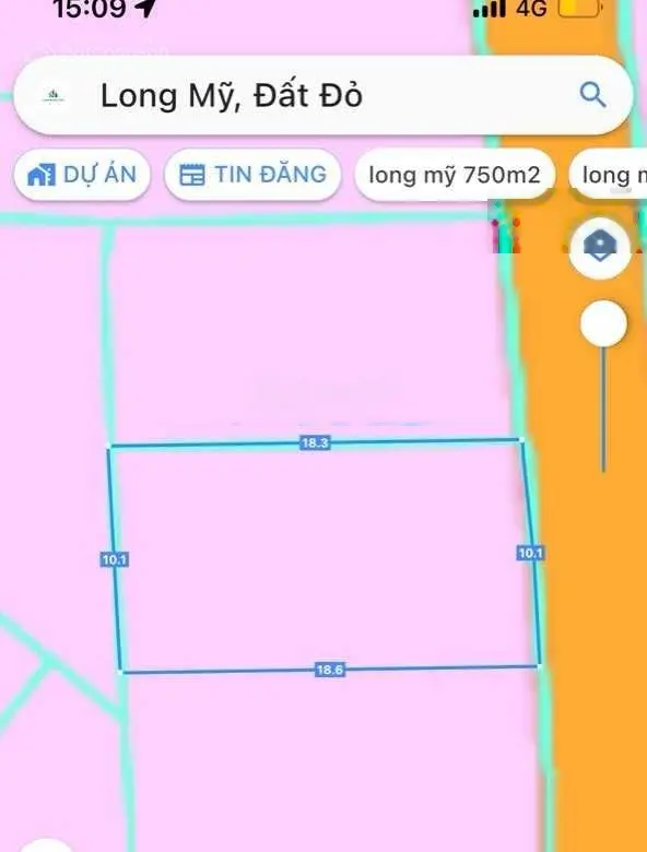 Long Mỹ - Đất Đỏ - BRVT; cách biển Phước Hải chỉ 3km DT 180m2 giá 1tỷ 800tr