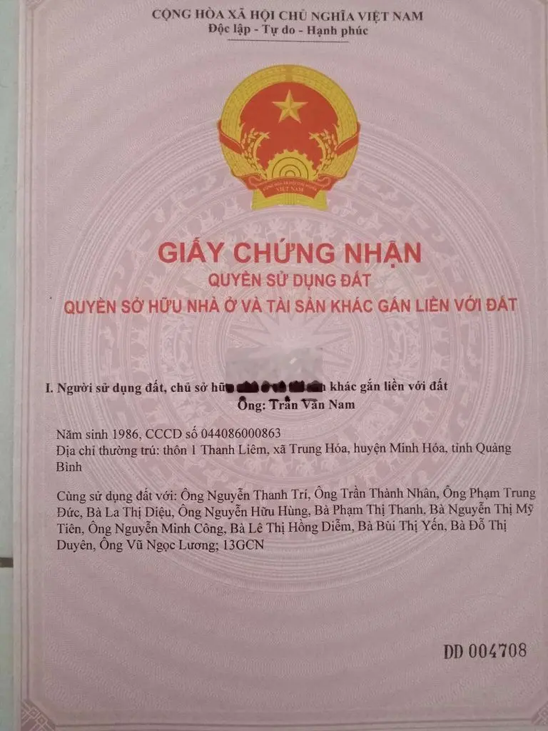 Đất gần chợ sông thao trảng bom gần trường học