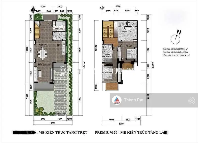 Bán biệt thự biển Long Hải, MT biển, 8x22m đất, 2 tầng, 3PN chính, hồ bơi + sân vườn