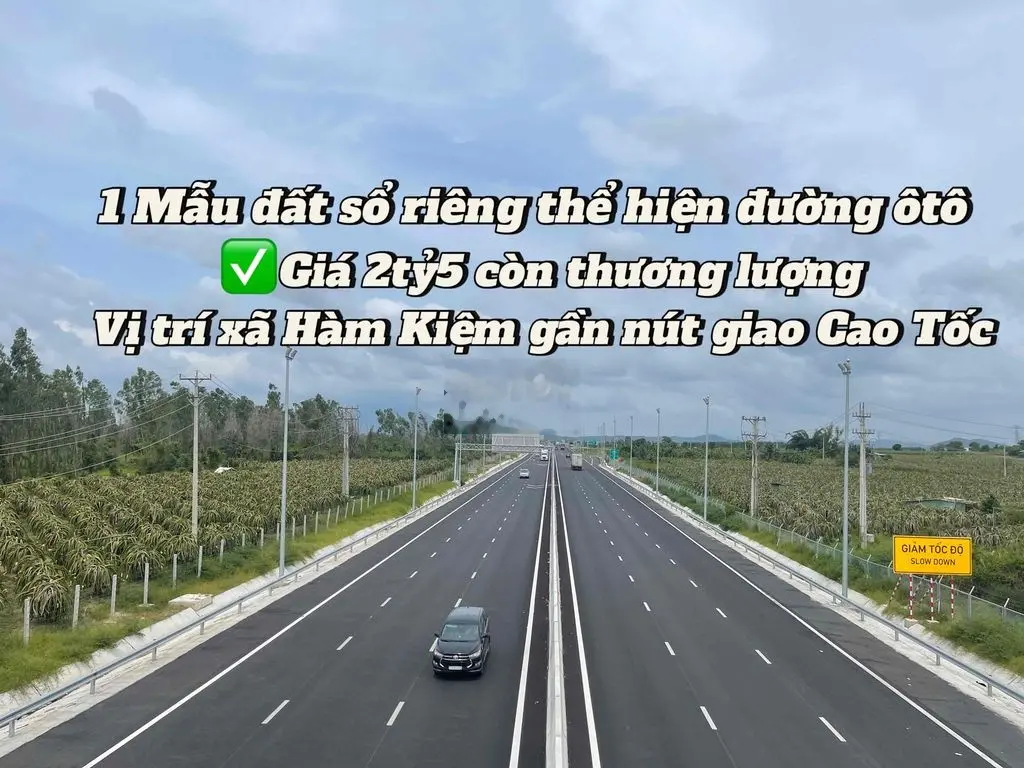 3 mảnh vườn giá đầu tư kv đường dẫn Hàm Kiệm-Tiến Thành