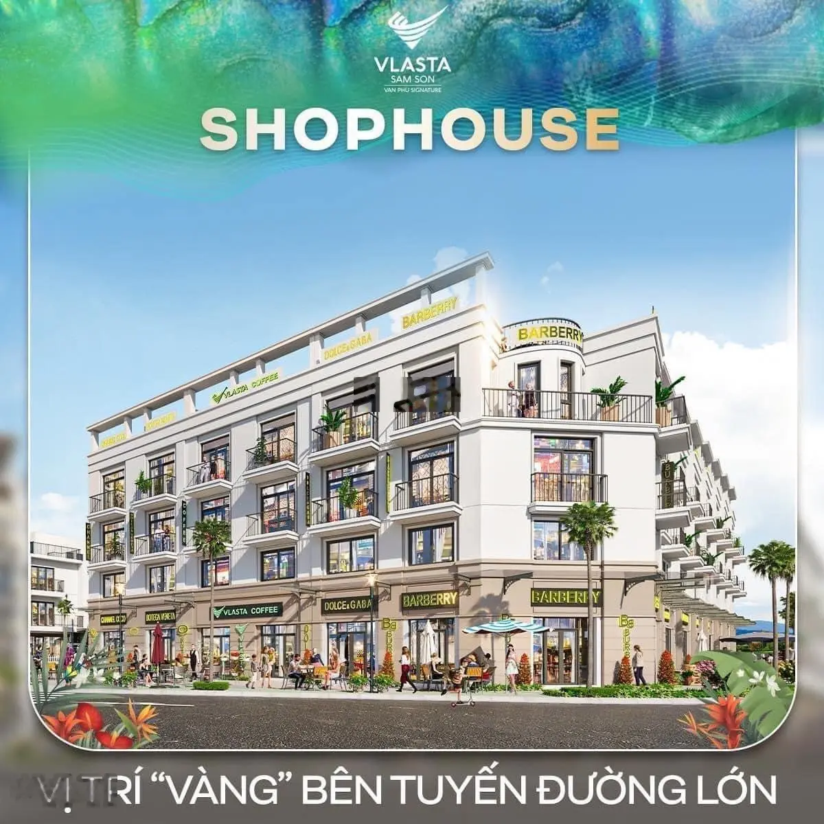 Trực tiếp CĐT: Ra hàng 20 căn shophouse Vlasta. Giá nhỉnh 5 tỷ. Sổ đỏ. LH 0944 960 ***