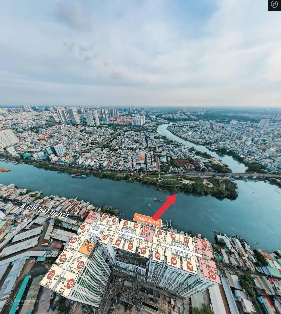 Delasol căn 3pn bán 9.8tỷ (chỉ có 88tr/m2 thôi), view sông Tôn Thất Thuyết, khai thác cho thuê lợi