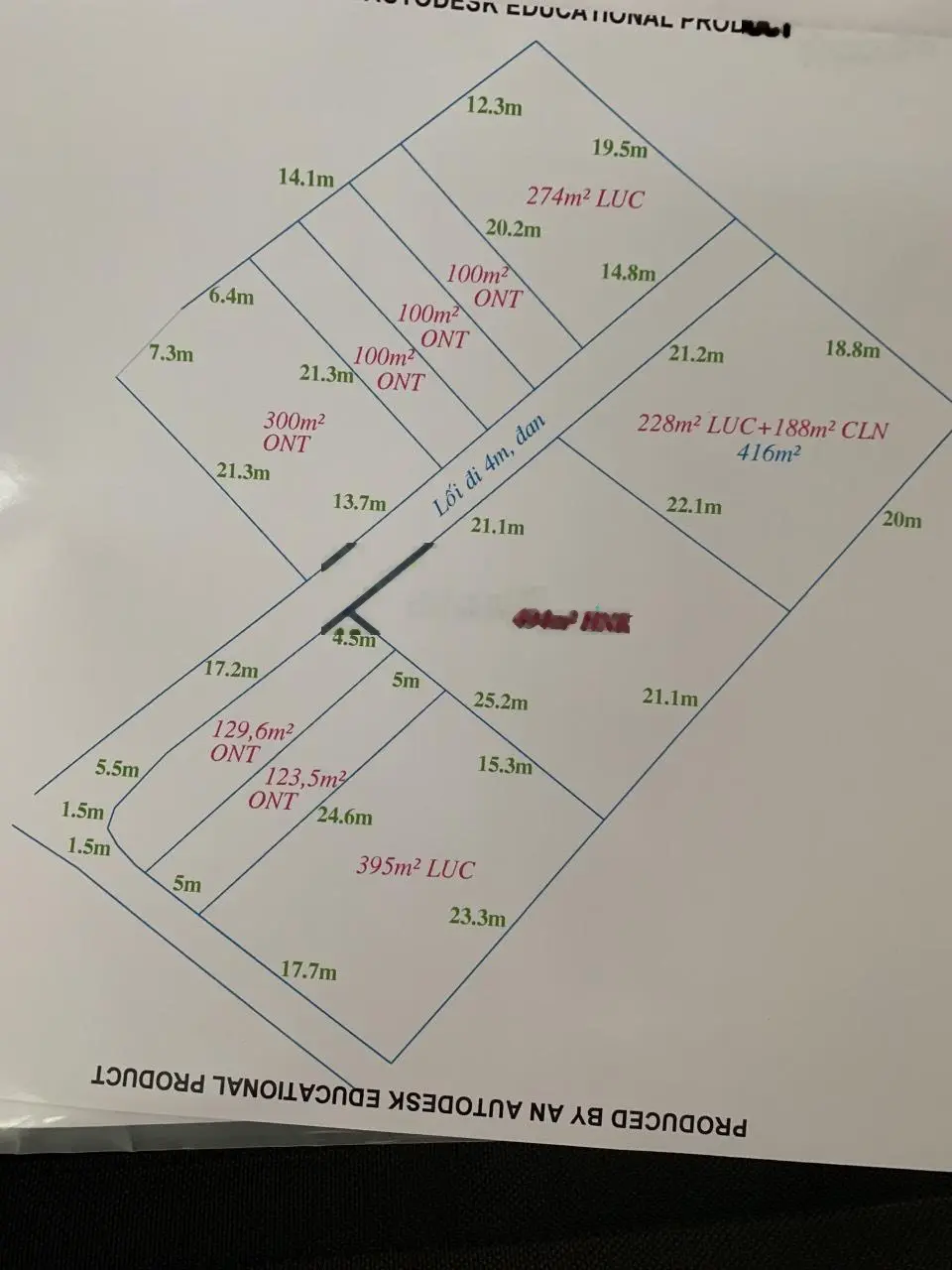 Bán mảnh đất 518m2, có 123m2 thổ cư, quá hợp làm nhà vườn, cách SG chỉ 30 phút