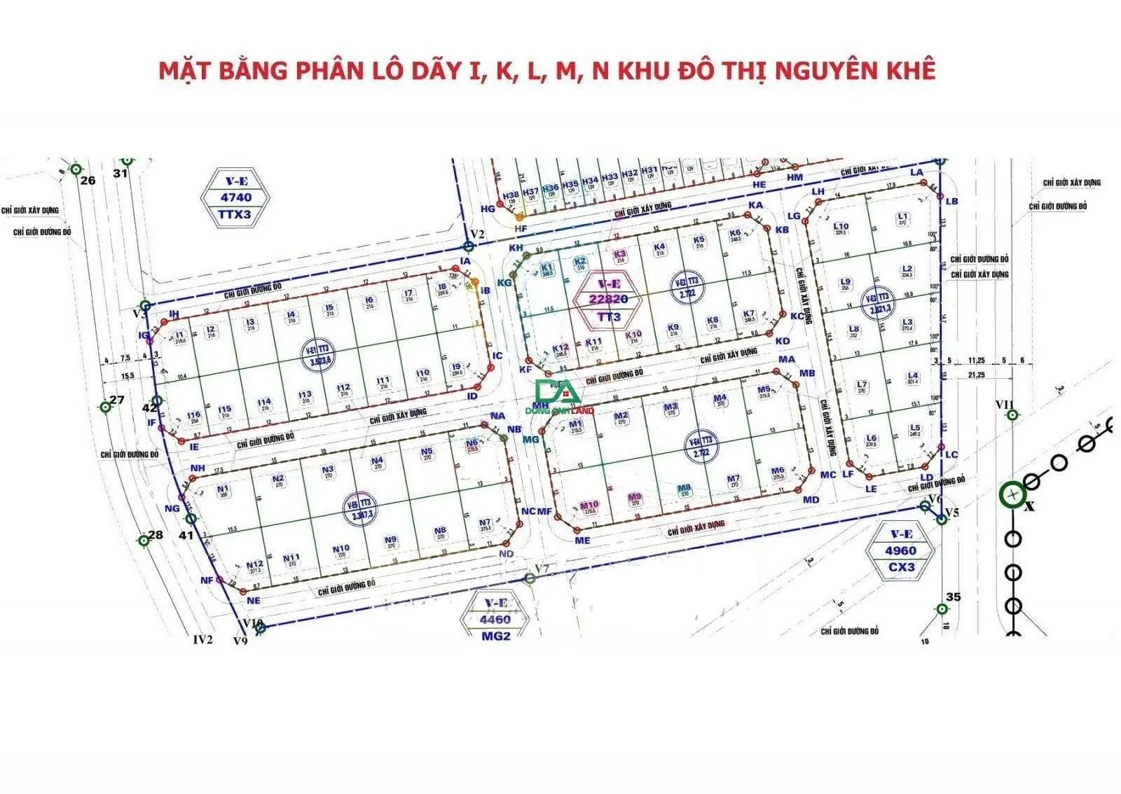 Bán đất biệt thự liền kề khu đô thị Nguyên Khê Đông Anh