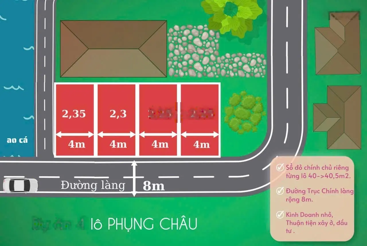 Bán đất tại phú nghĩa, 2,35 tỷ, 49,7m2 - siêu hời chính chủ!