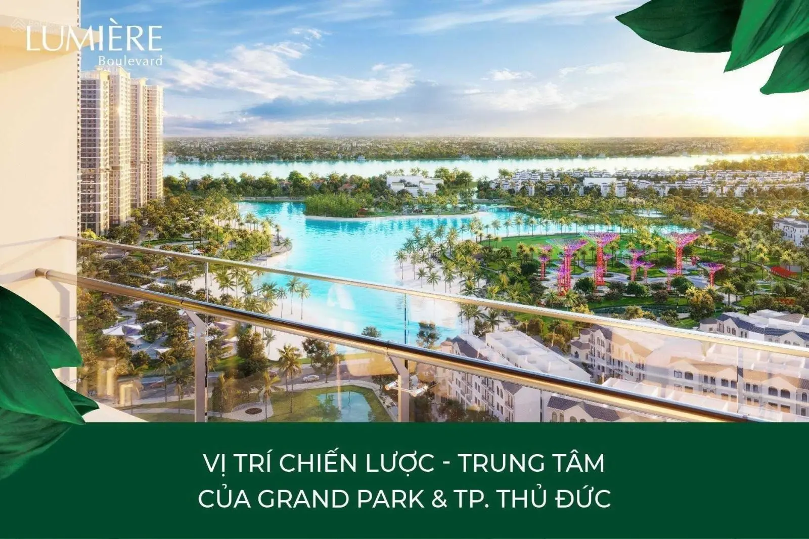 Trực tiếp CĐT Lumiere Boulevard rổ hàng view sông, view công viên,... giá rẻ nhất, nhận nhà ngay