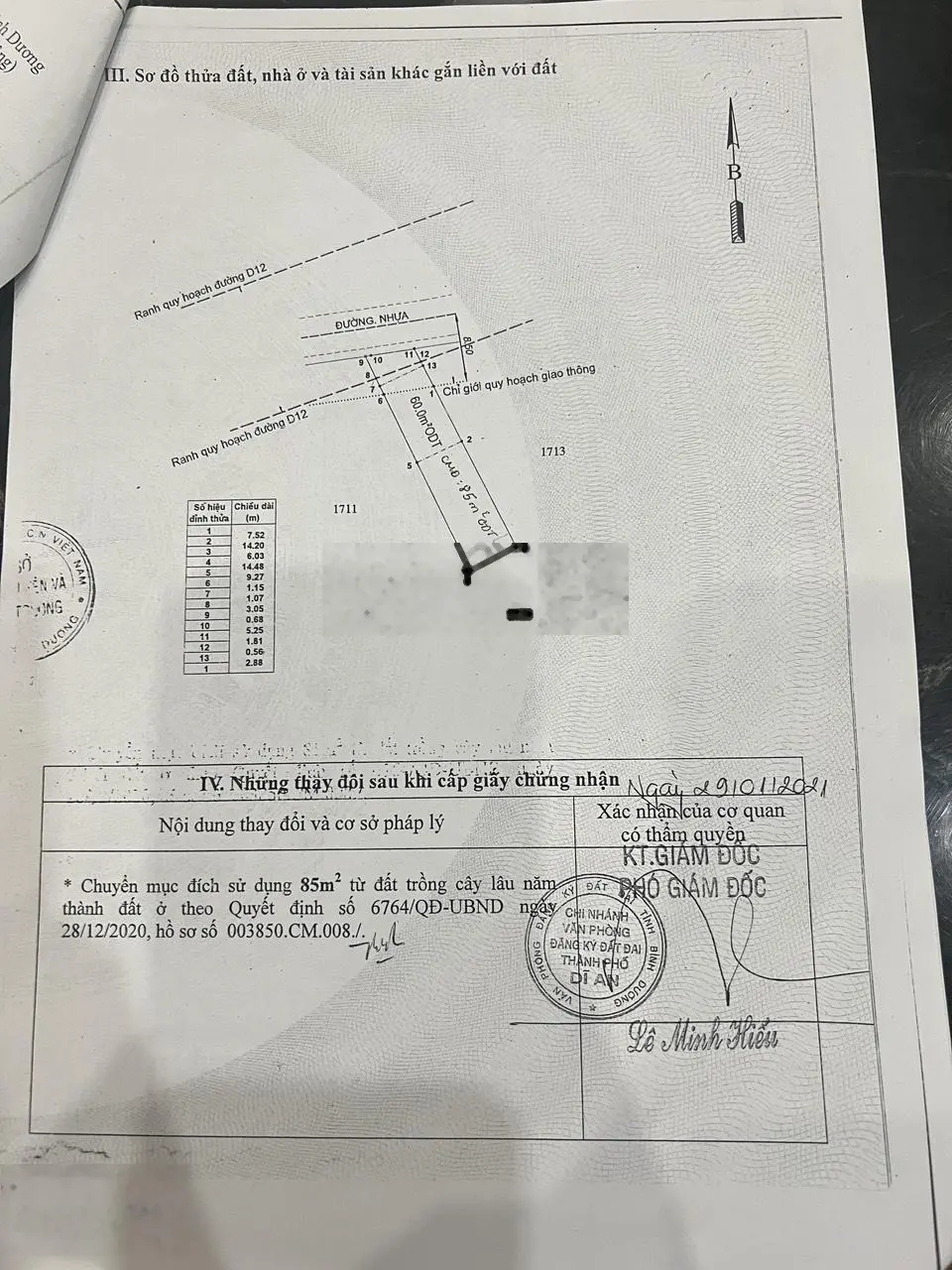 Chính chủ ngộp bán gấp đất rẻ thổ cư 95%, Dĩ An Bình Dương giảm 700tr còn TL