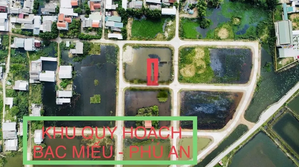 ĐẤT KHU QH BẠC MIẾU, PHÚ AN, View Phá 140m2 950 triệu, gần Chợ Chuồng