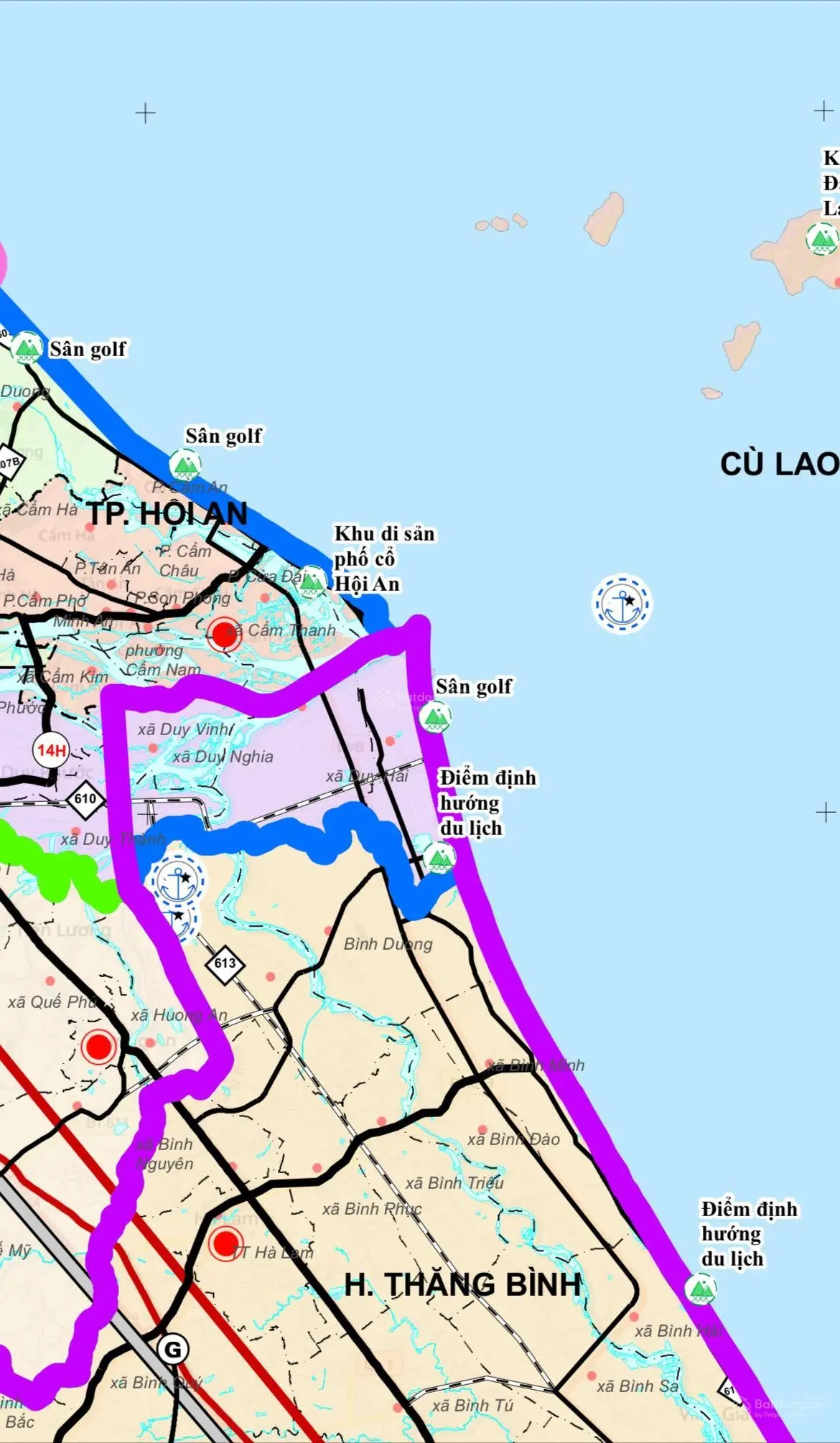 Tôi chính chủ: Bán 2500m2 đất mặt biển Nam Hội An - làng chài Bình Hải - Thăng Bình - Quảng Nam