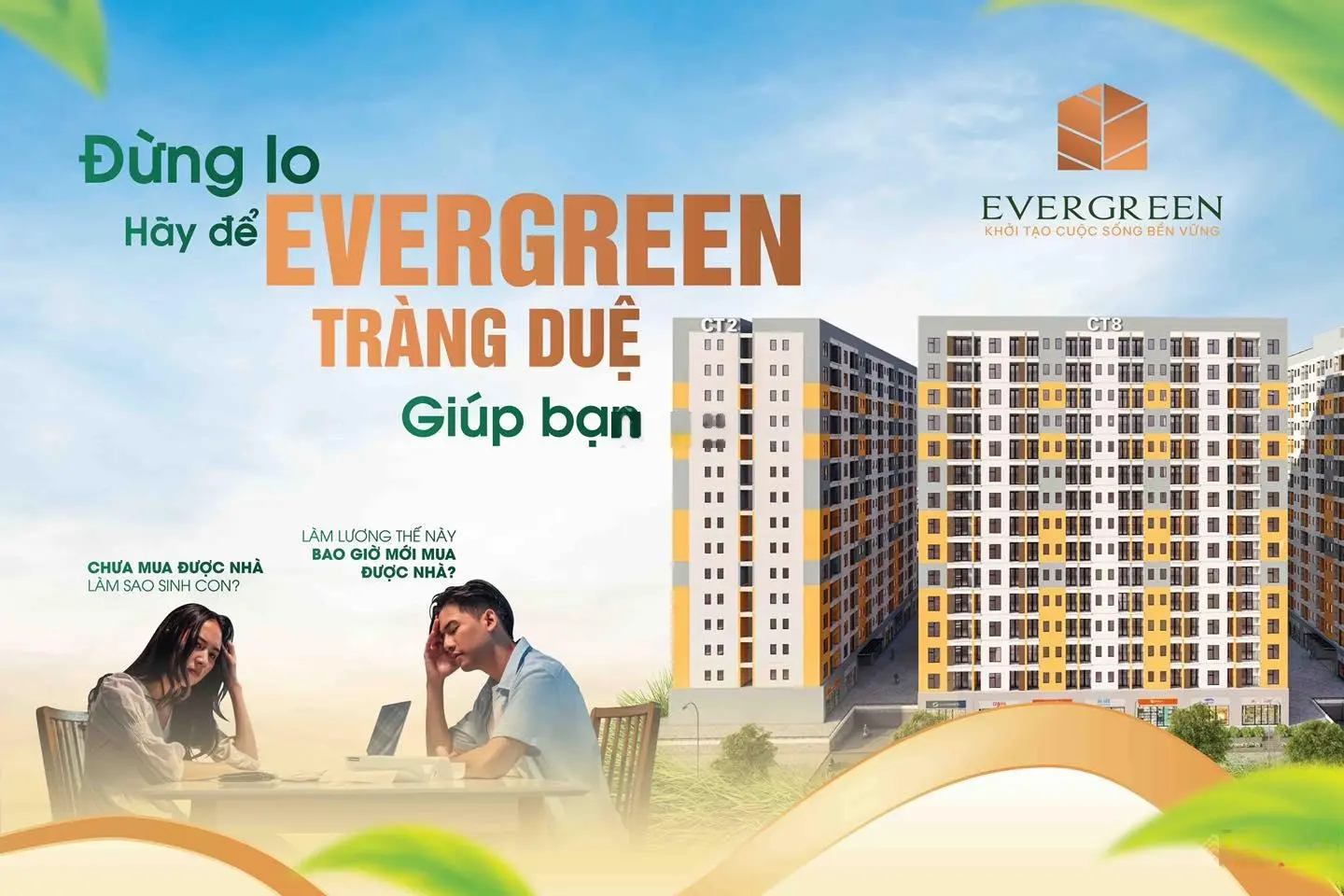 Mở bán đợt 2 toà CT2 dự án Evergreen Tràng Duệ - Hải Phòng. Giá bán căn hộ 17,8tr/m2