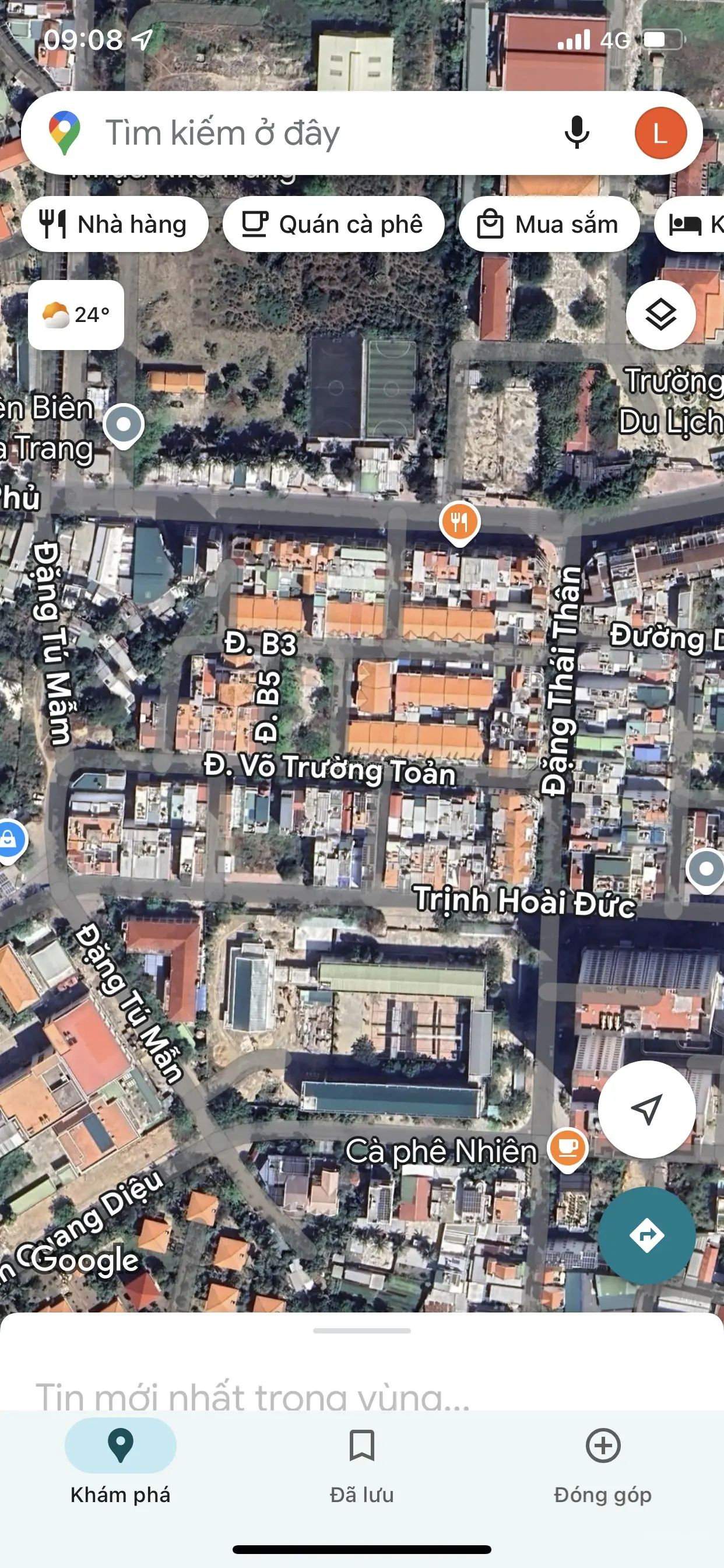 Bán nhà 2 tầng đường Võ Trường Toản, Vĩnh Hoà, Nha Trang. DT: 105m2. Hướng Nam. Giá bán: 6 tỷ