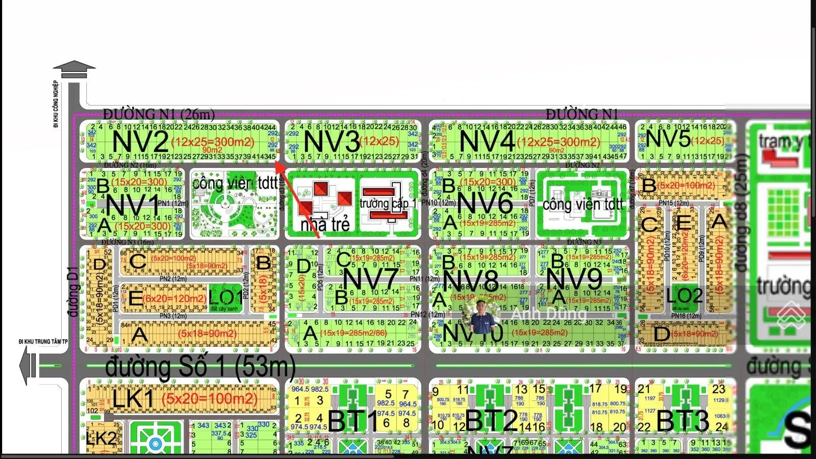 Bán lô đất nhà vườn góc đường 16m&16m, đối diện công viên, dự án HUD Nhơn Trạch, giá cực rẻ bao lời