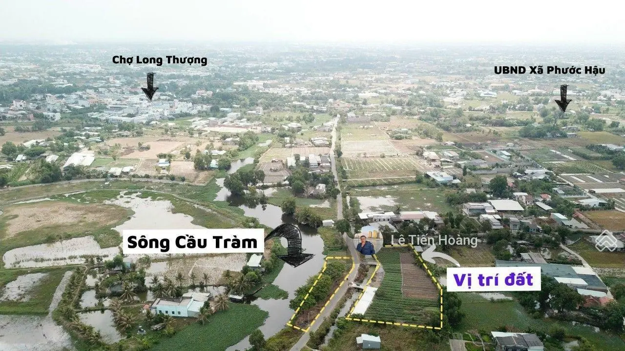 Bán lô đất view sông Cầu Tràm Đường nhựa 6 mét Phước Hậu