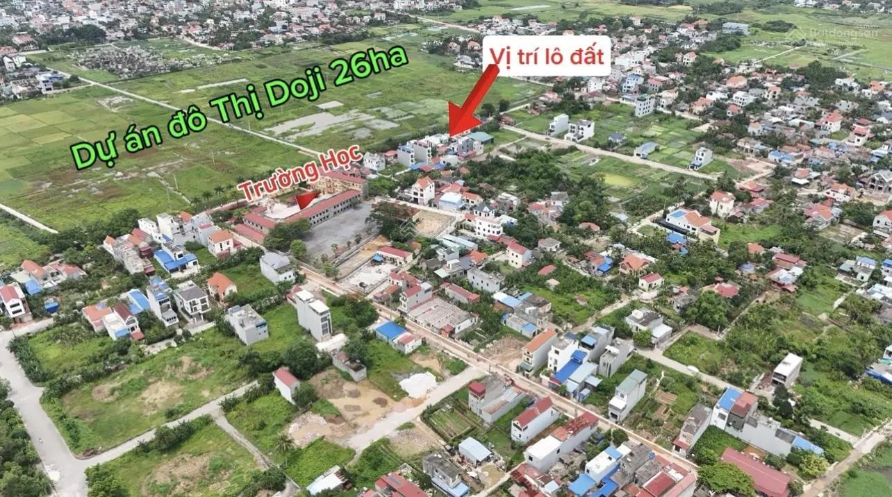 BÁN ĐẤT TẠI KHU ĐÔ THỊ BẮC SÔNG CẤM - Thuỷ Nguyên 100m2 đối diện khu đô thị Doji chuẩn bị khởi công