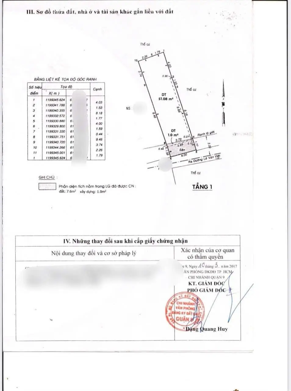 Nhà cấp 4 - 2PN - 1/ Lê Văn Việt - 69m2 vuông A4 - Hẻm ba gác thông