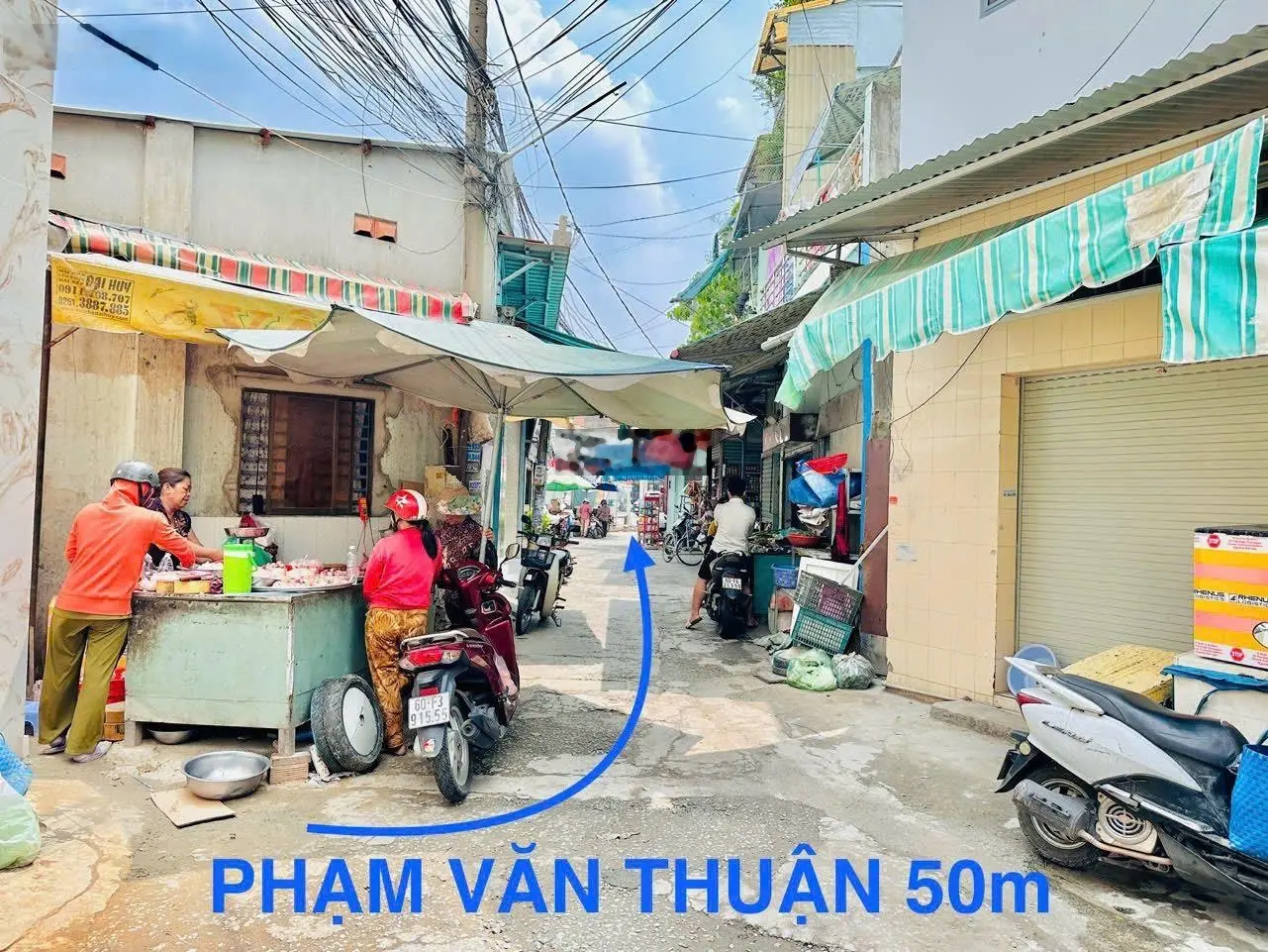 Bán nhà giữa lòng chợ 57 phường Thống Nhất, ra Phạm Văn Thuận đúng 50m. DT 5.17x22.2 nở hậu. Sổ sẵn