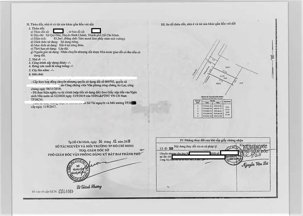 Chính chủ cần bán Gấp đất 85m2 Quy Đức, Bình Chánh