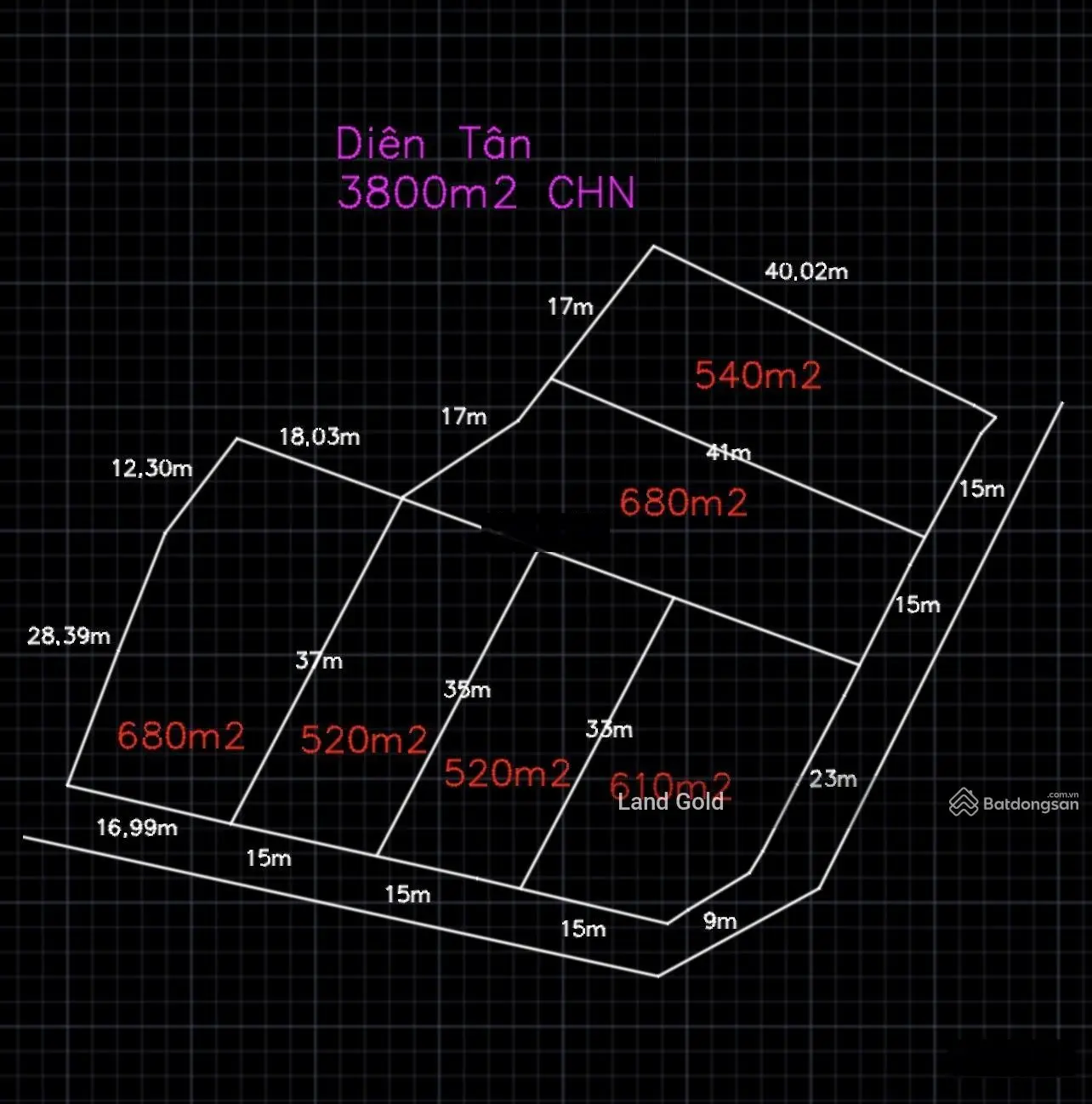 Diên Tân 3800m2 MT 123m bê tông ô tô tận nơi đất CHN