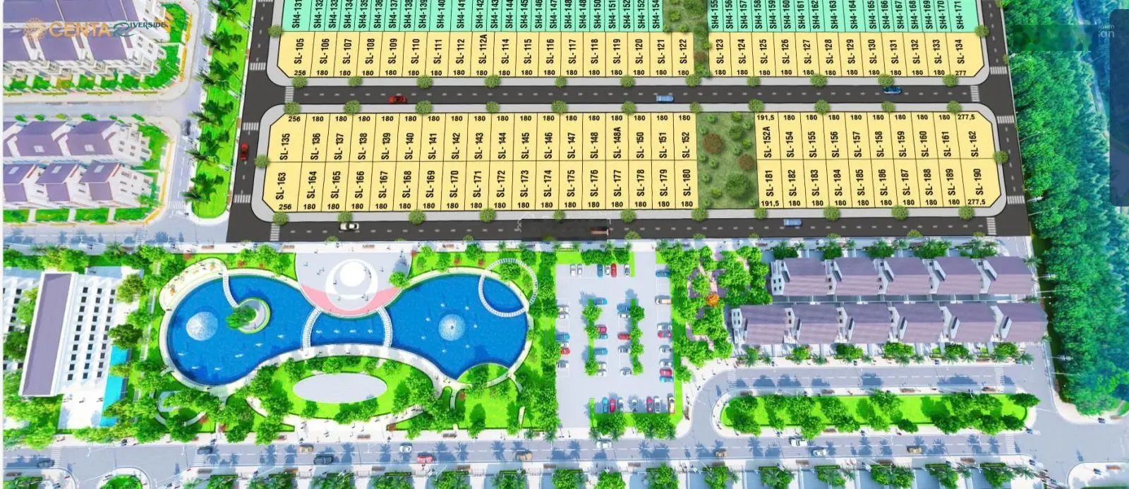 Cơ hội có 1-0-2 mua biệt thự Centa Riverside Lake View giá sỉ CĐT, vị trí đẹp, giá chỉ 45 - 50tr/m2