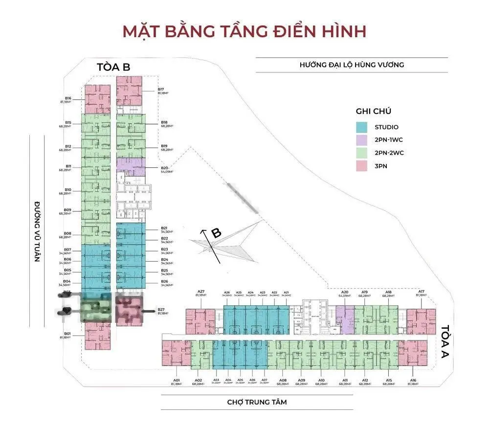 Bán căn hộ chung cư tại Vic Grand Square, giá chỉ với 1,1 tỷ VND, diện tích 34m2