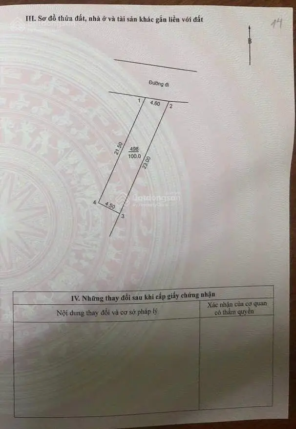 Bán đất Trung Sơn Trầm, Sơn Tây chính chủ, DT 100m2, mặt 4.6m, lô góc 2 mặt đường ô tô, giá 3.4 tỷ