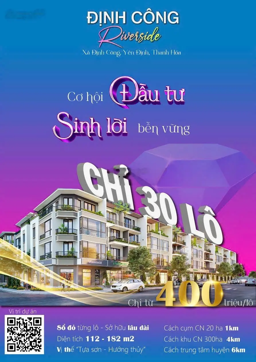 Cơ hội đầu tư hấp dẫn - bán đất tại xã định công, giá chỉ từ 400 triệu s từ 182 m2.lh 0983 073 ***