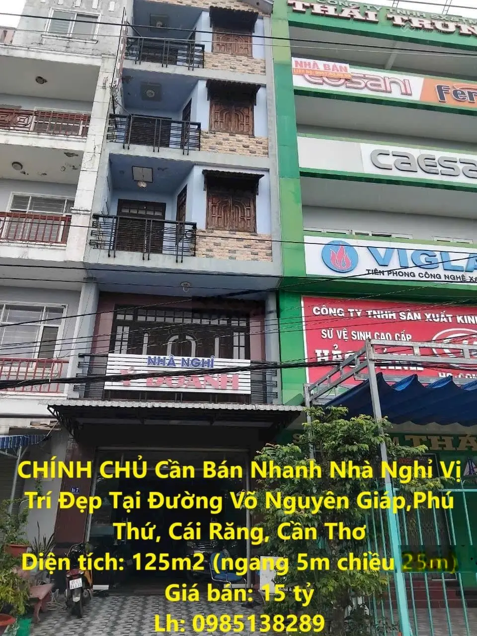 CHỦ Cần Bán Nhanh Nhà Nghỉ Vị Trí Đẹp Tại Đường Võ Nguyên Giáp,Phú Thứ, Cái Răng, Cần Thơ