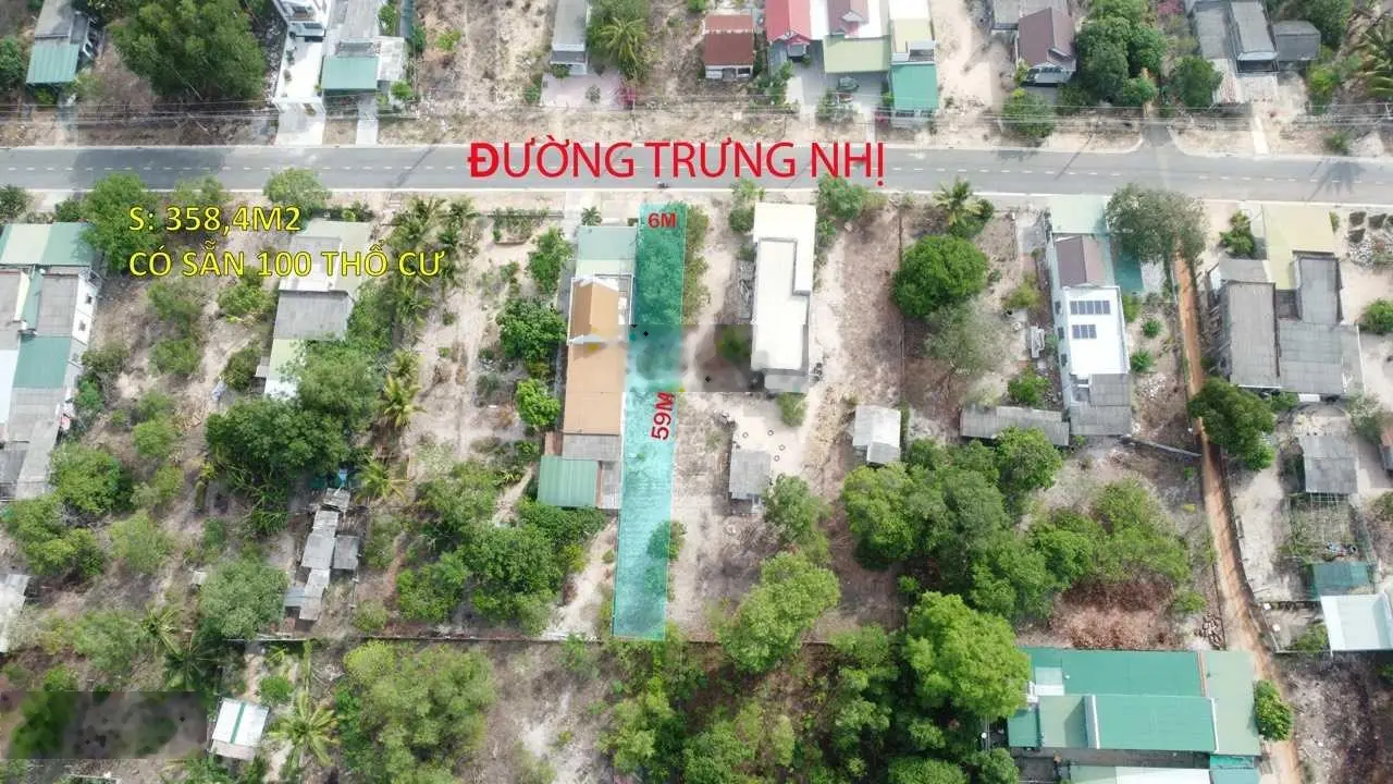 6x55 (358m2) 100m2 TC Trưng Nhị, KP8, Tân An, La Gi Giá Đầu Tư