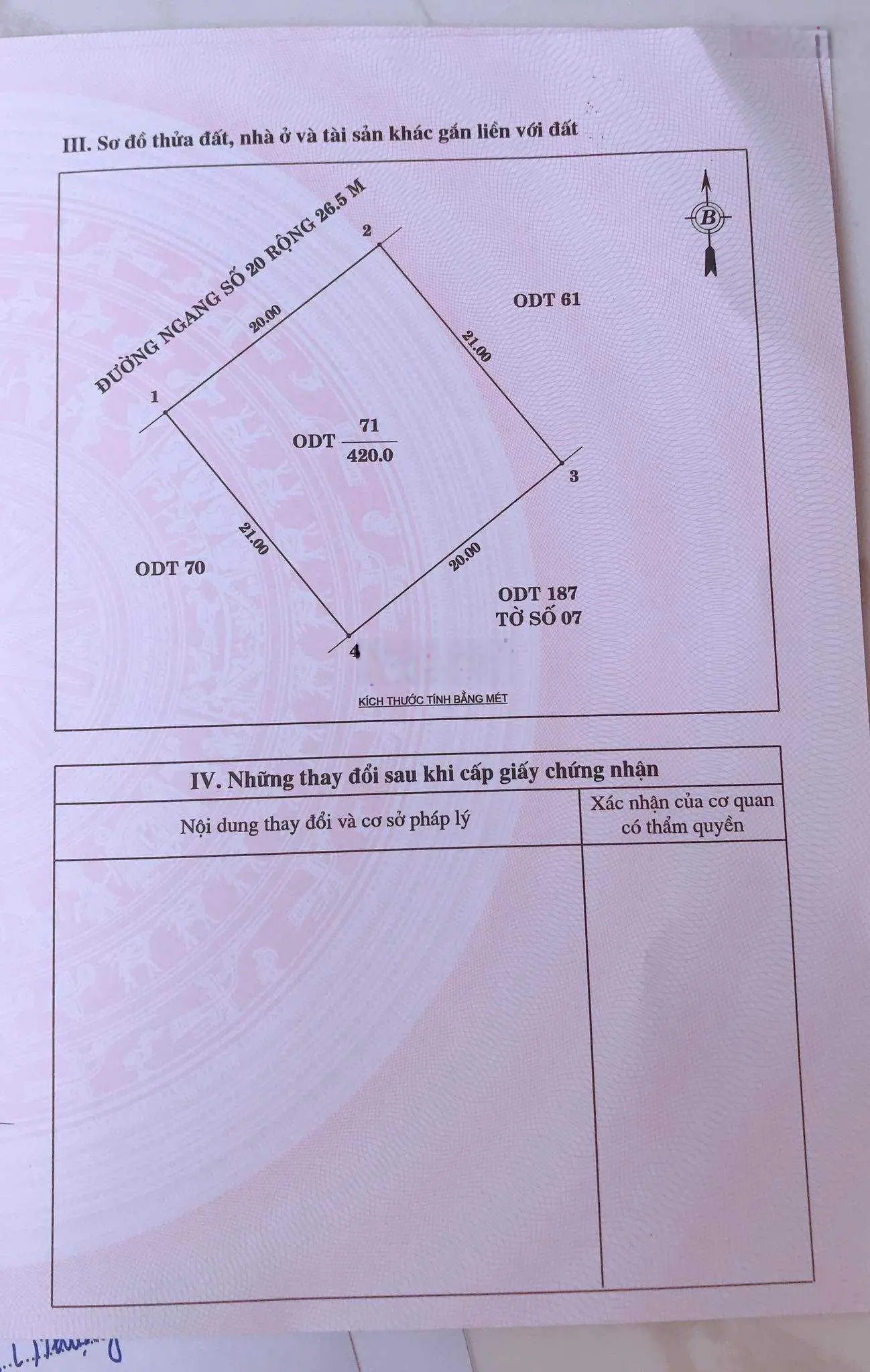 Bán đất cực đẹp, mặt đường 20 (Lý Thánh Tông) Cửa Lò, đối diện Vinpearl Cửa Hội. Sổ đỏ chính chủ