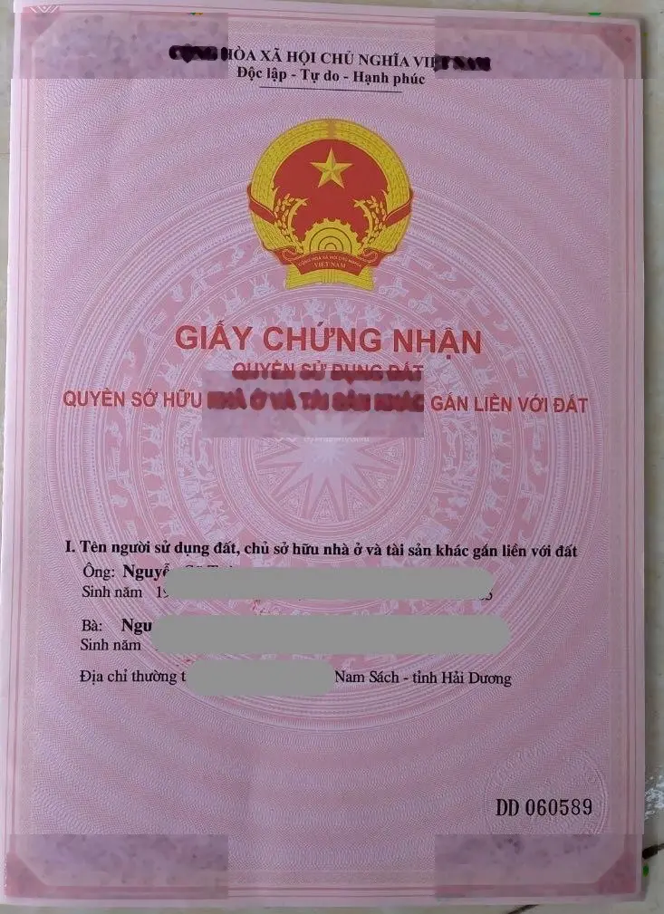 Bán lô đất tại Thôn Hóp, Nam Hồng, Nam Sách, Hải Dương. Diện tích 514m2, giá thương lượng