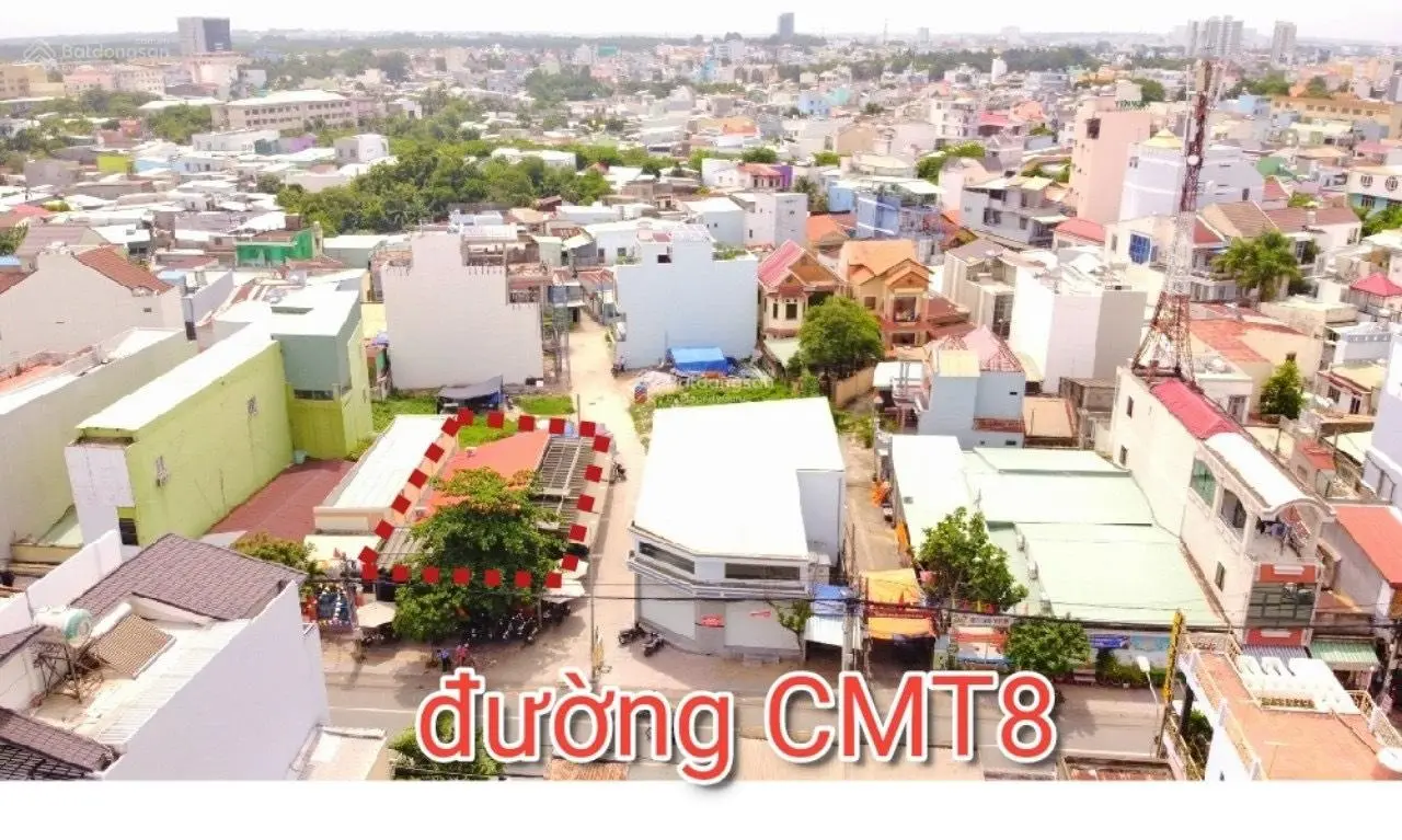 Bán lô góc 2 mặt tiền trung tâm biên hòa, trục chính CMT8, sổ hồng thổ cư!