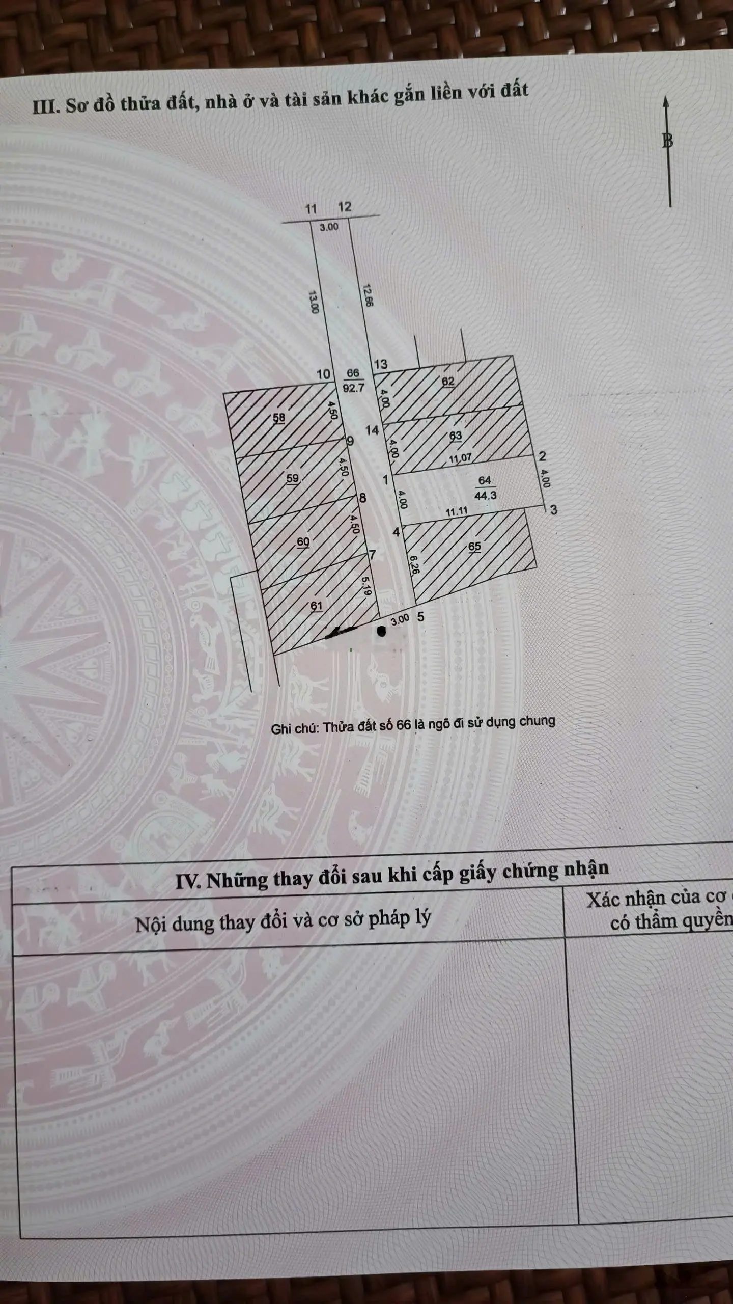 HÀNG HIẾM Bán đất phân lô ôtô vào đất dt 44m mt 4m ngõ 3m ôtô đỗ cửa gần chợ trường 900m ql 17