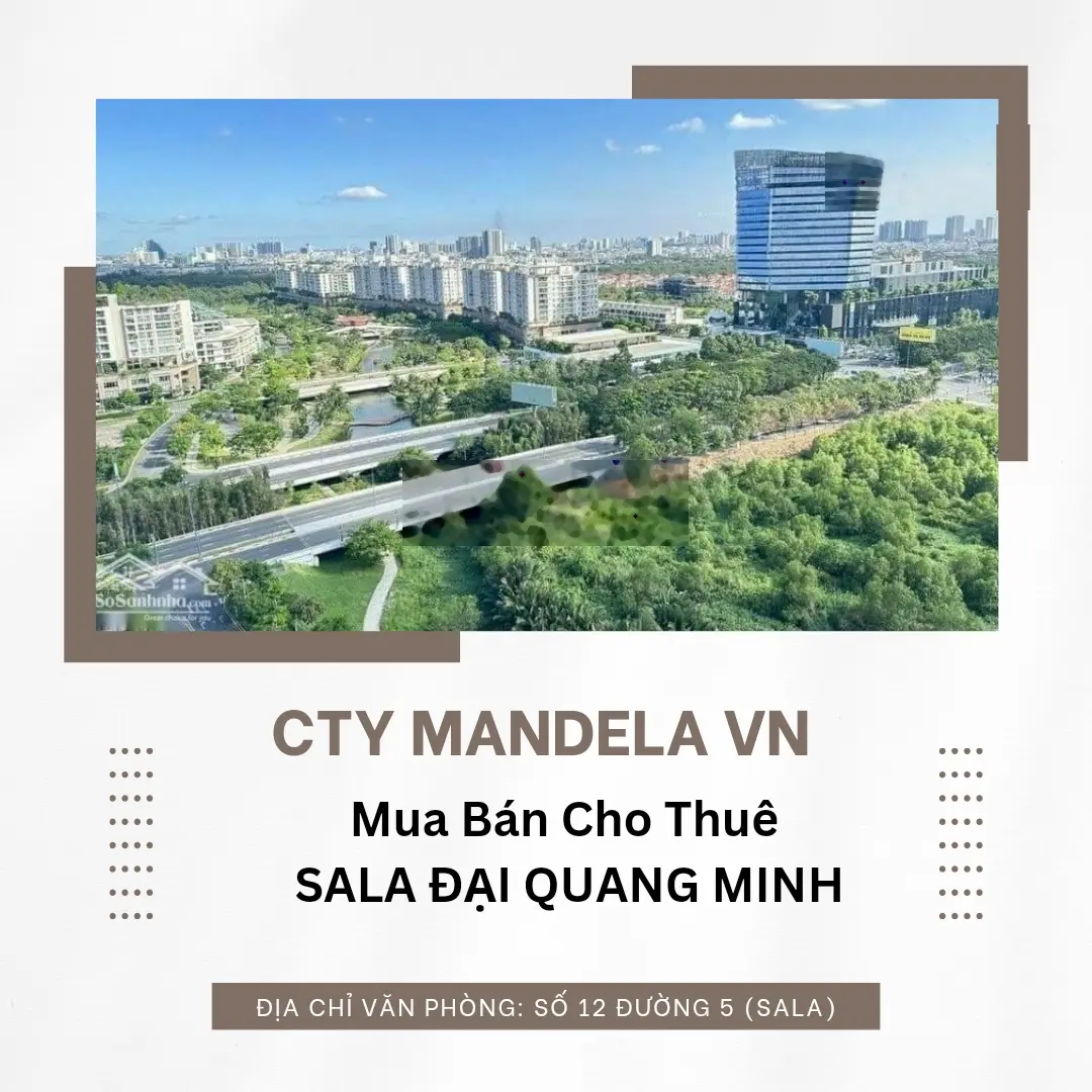 Bán nhà phố, shophouse Sala Thủ Thiêm quận 2,MT Nguyễn Cơ Thạch trục đường đẹp nhất ngay Sala.