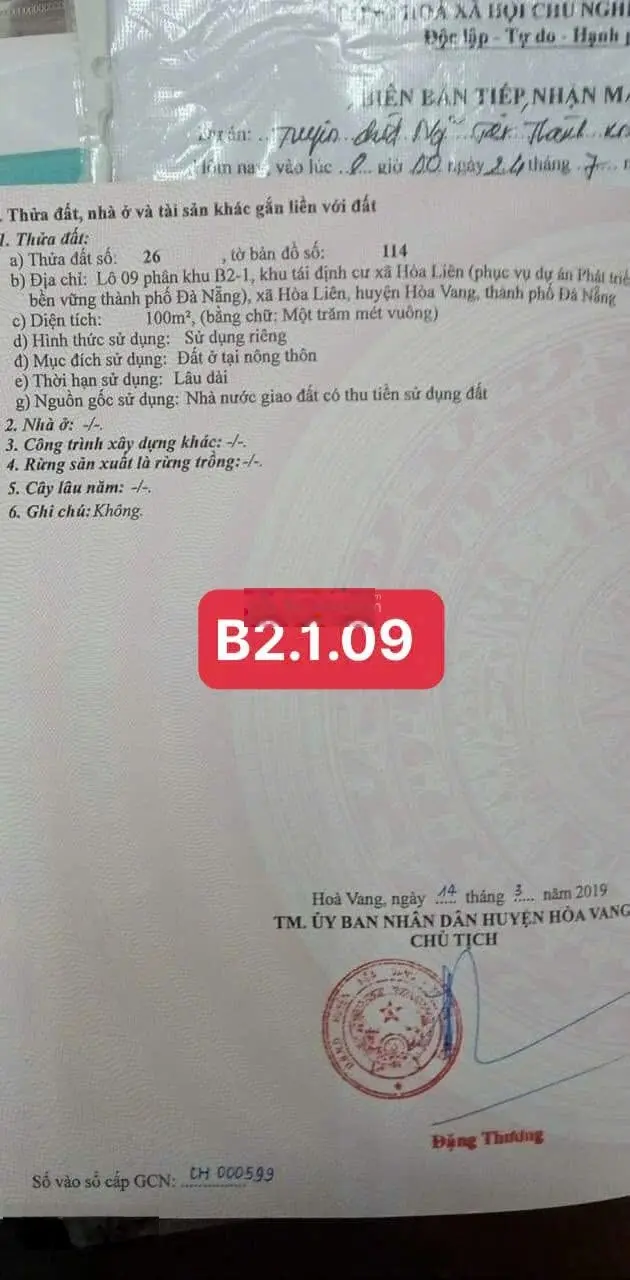 Bán đất hòa liên bền vững đường 5m5 sạch đẹp