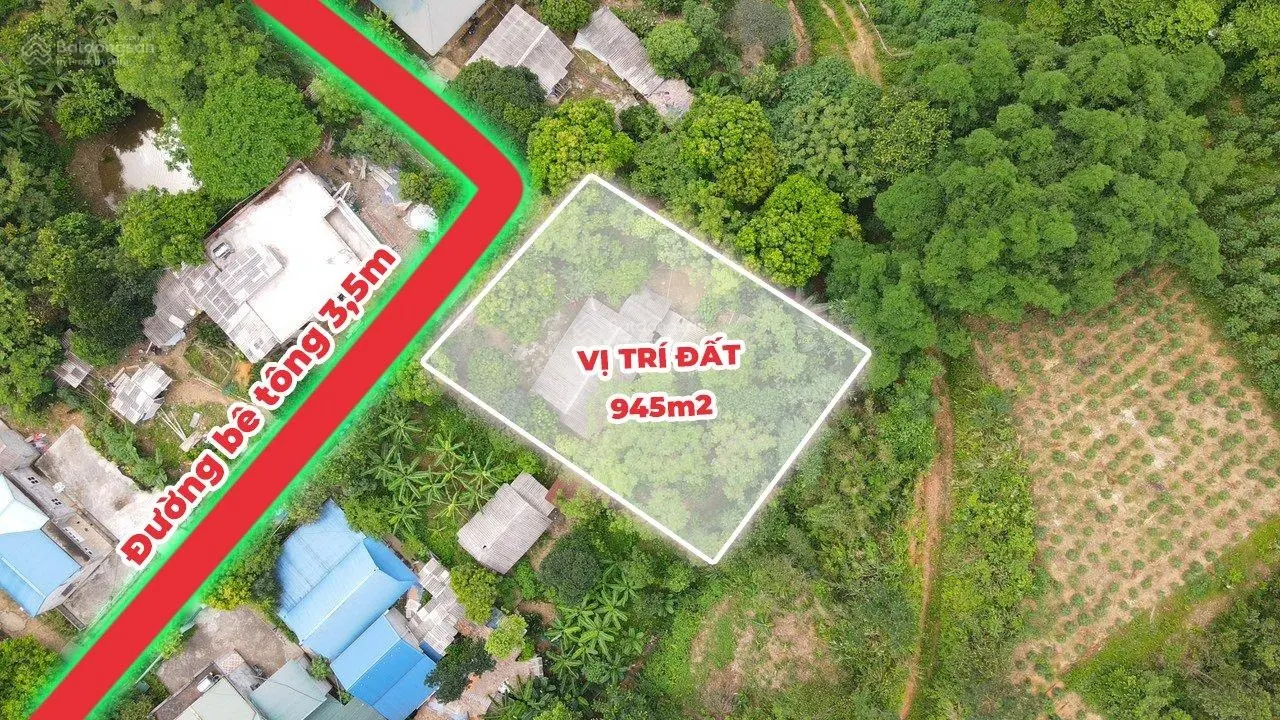 Bán 1300m2 có 400m2 thổ cư, sẵn nhà sàn, nhiều cây ăn trái chỉ hơn 600 nghìn/m2 Đà Bắc, Hoà Bình