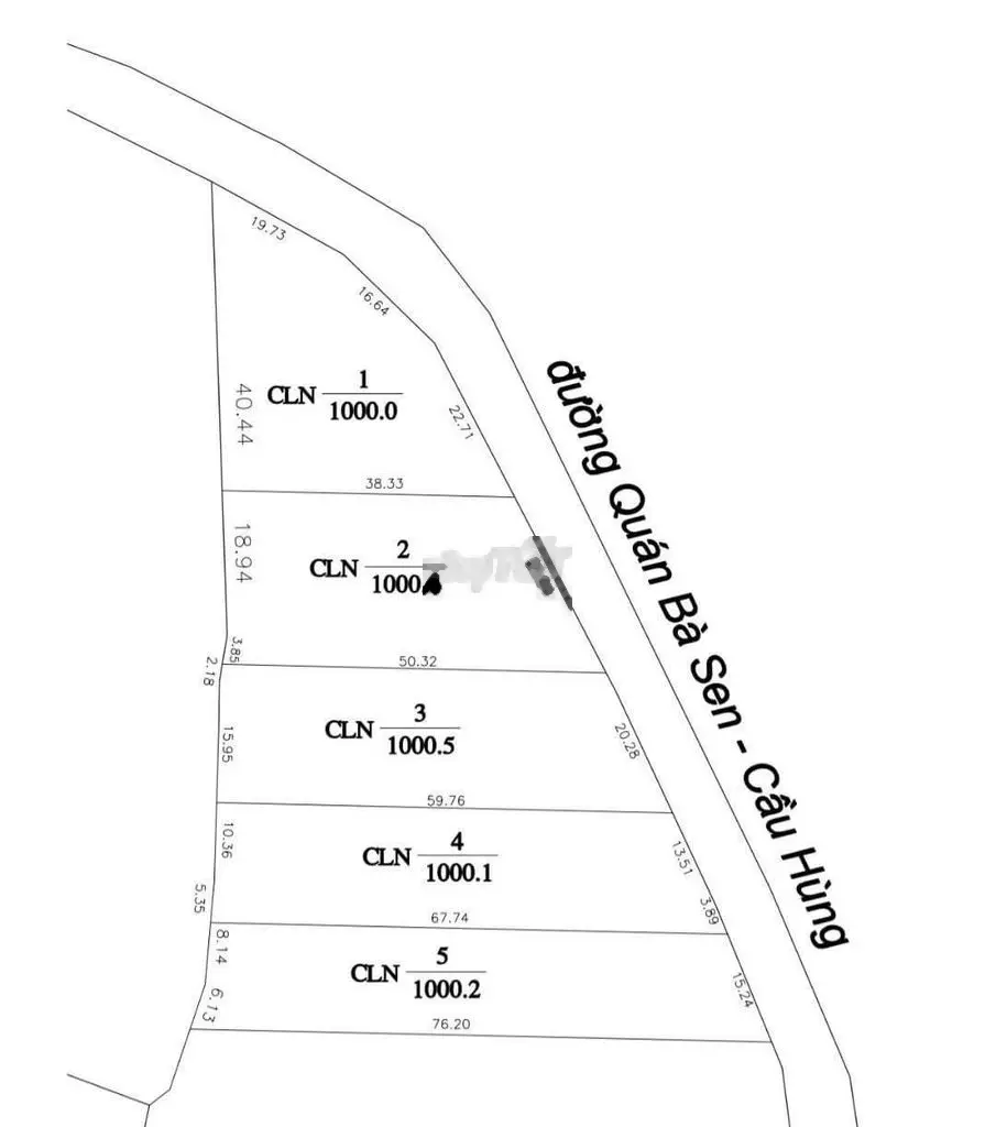 Đất đô thị giá nông thôn, ngang lớn gần 60m giá từ 290trđ/ 1.000m2