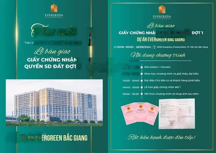 Chính thức bàn giao sổ đợt 1 cho cư dân