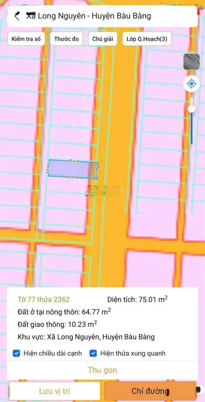 Cần bán nhanh lô đất 75m2, giá 680tr, dự án Nam Long 3, Cách chợ bến cát 3KM