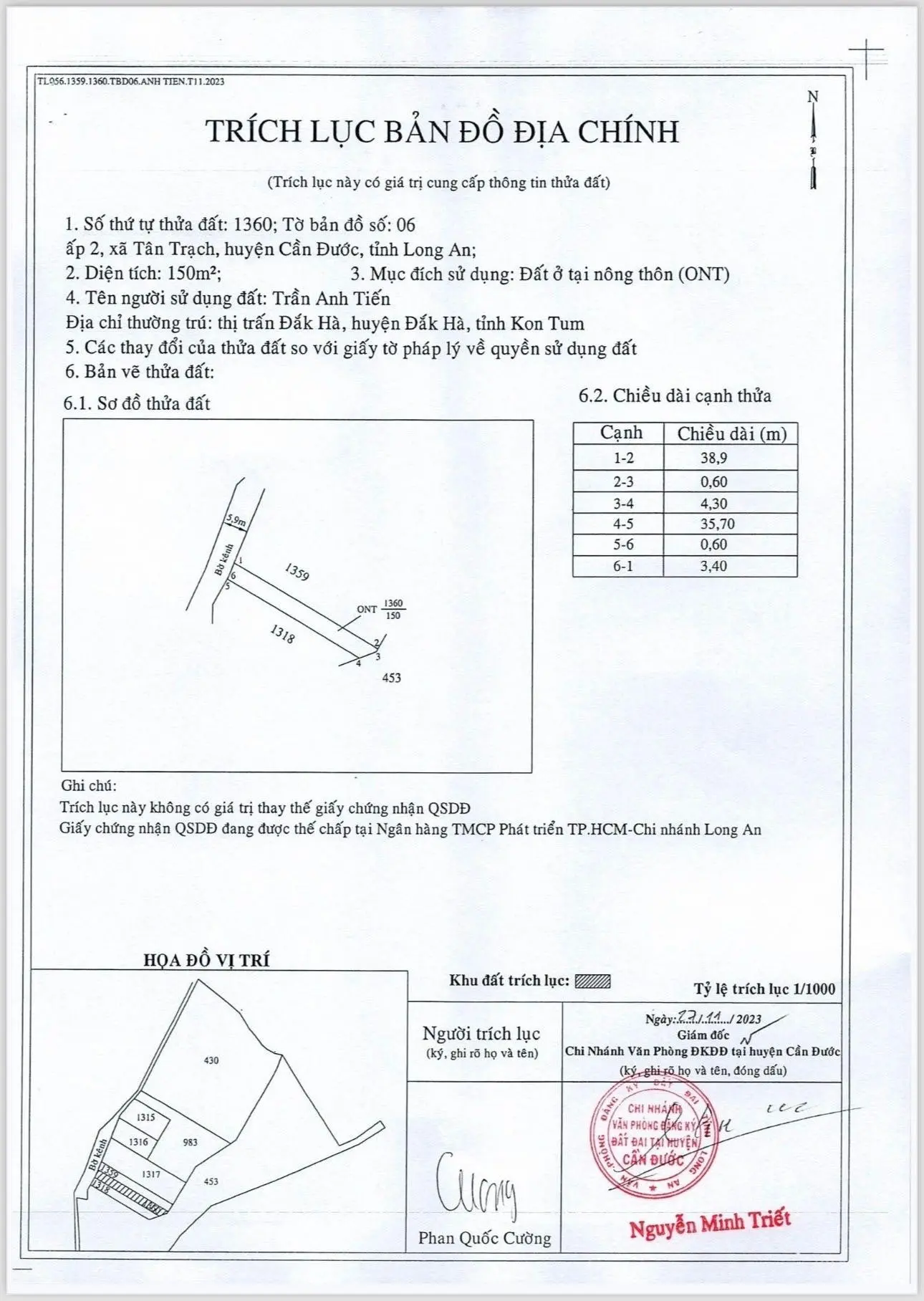 Tôi bán đất KDC cao cấp Cần Đước LA full thổ cư 8x38,5 tổng 307m2, đường nhựa 8m dân cư hiện hữu